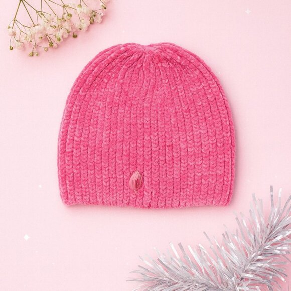 Kurt Geiger London Chenille Beanie Hat – Fuchsia – NWT - Picture 1 of 5